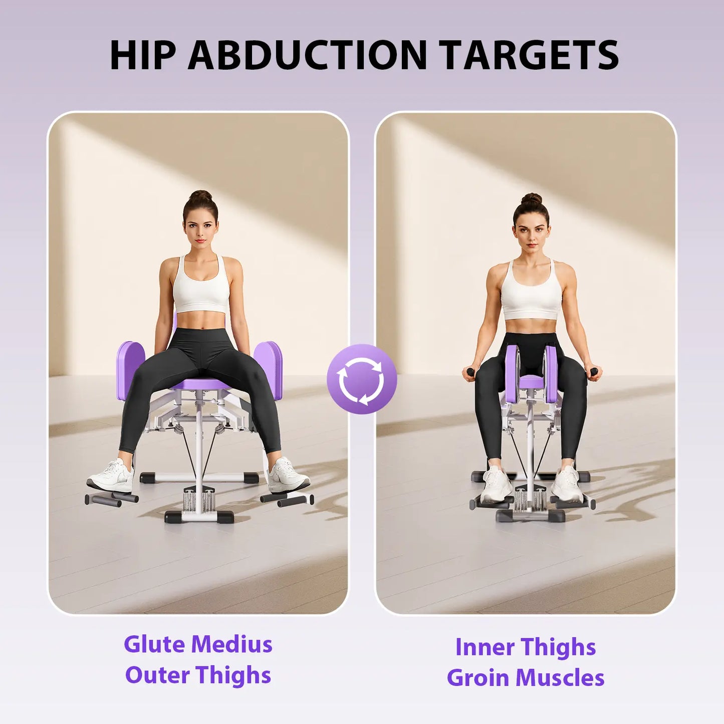 2-In-1 Thigh & Glute Trainer - Adjustable Hip Adductor Machine for Inner Thighs & Hip Dips (Home Gym)-Wermah