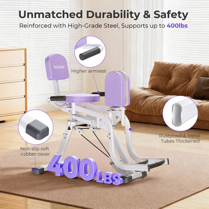 2-In-1 Thigh & Glute Trainer - Adjustable Hip Adductor Machine for Inner Thighs & Hip Dips (Home Gym)-Wermah