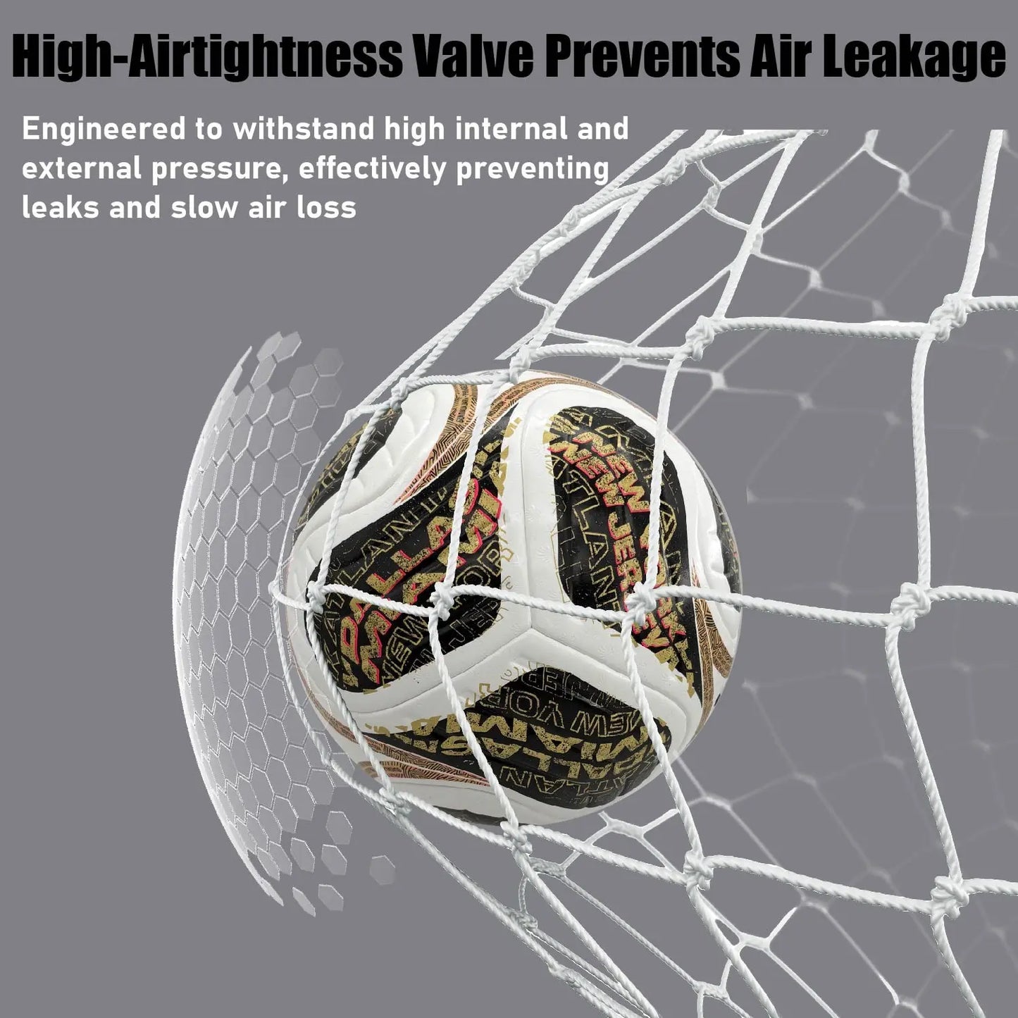 Seamless Heat-Bonded Training Ball with Stable Flight Trajectory, Durable PU Construction, Waterproof and Dustproof, Ideal for Multiple Surfaces