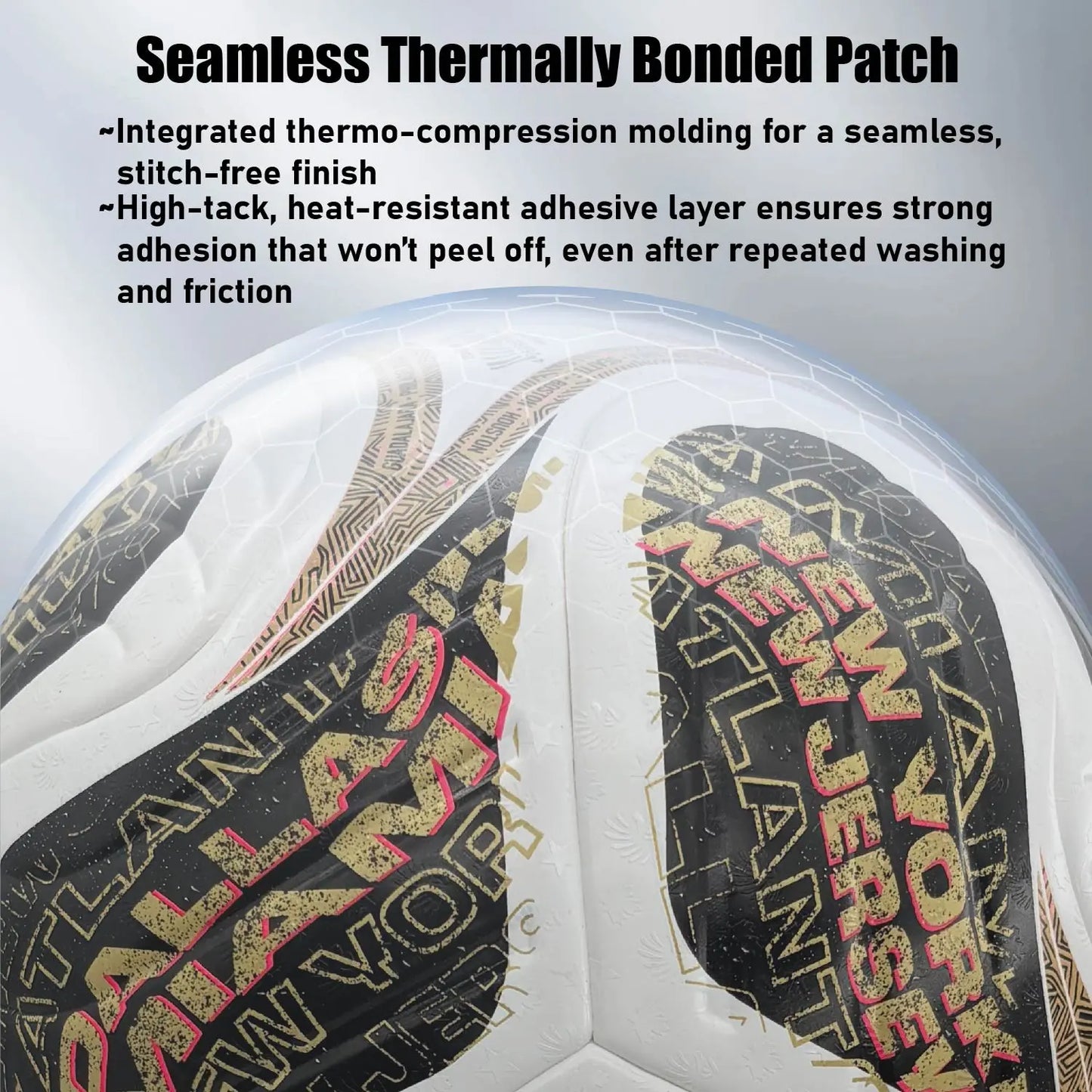 Seamless Heat-Bonded Training Ball with Stable Flight Trajectory, Durable PU Construction, Waterproof and Dustproof, Ideal for Multiple Surfaces