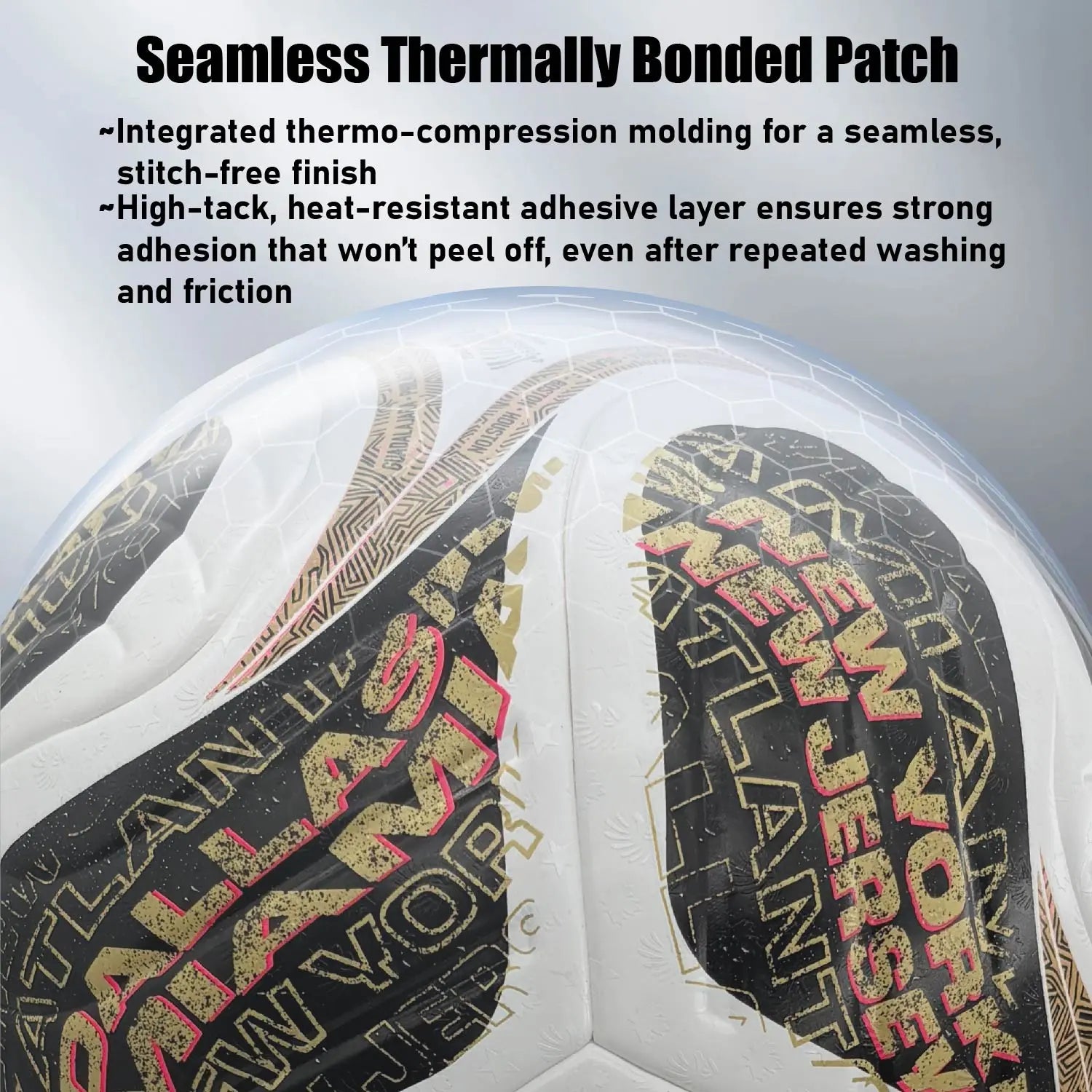 Seamless Heat-Bonded Training Ball with Stable Flight Trajectory, Durable PU Construction, Waterproof and Dustproof, Ideal for Multiple Surfaces