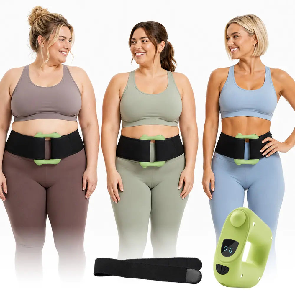 Turbo-Vibe Fascia Ring Full Body Massager, Mini Abdominal Trainer with 6 Speeds, 6 Different Modes for Abdominal Muscle Recovery, Rechargeable and Portable, Suitable for Waist, Back, Abdomen, Legs and Arms, Perfect Gift for Men and Women