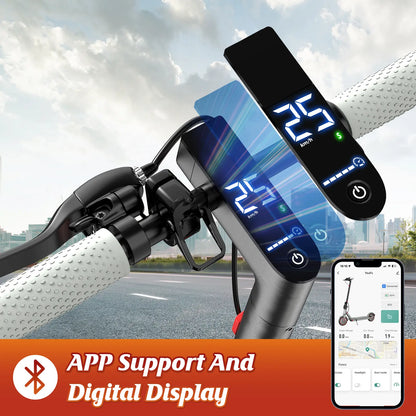 Portable Folding Electric Scooter for Adults & Teens 7.8Ah Battery (15-18 Miles) or 10.5Ah Battery (25-30 Miles), 19 MPH Max Speed, 8.5-Inch Honeycomb Tires, LED Display, Rear Brake Light, Portable Commuter Scooter Tiktokshopbacktoschool