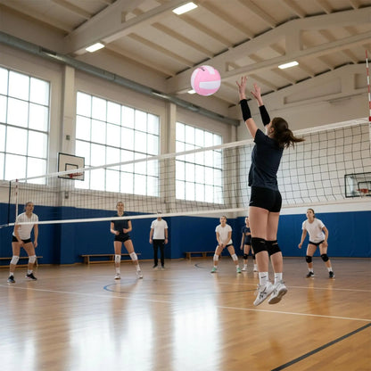 Professional Soft Touch Volleyball for Teen Girls and Youth - Durable Official Size 5 Training and Practice Volleyball for Indoor, Outdoor, Beach, and Pool Activities