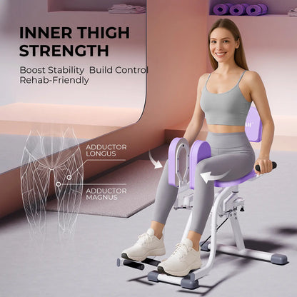 2-In-1 Thigh & Glute Trainer - Adjustable Hip Adductor Machine for Inner Thighs & Hip Dips (Home Gym)-Wermah