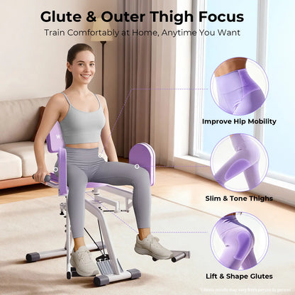 2-In-1 Thigh & Glute Trainer - Adjustable Hip Adductor Machine for Inner Thighs & Hip Dips (Home Gym)-Wermah