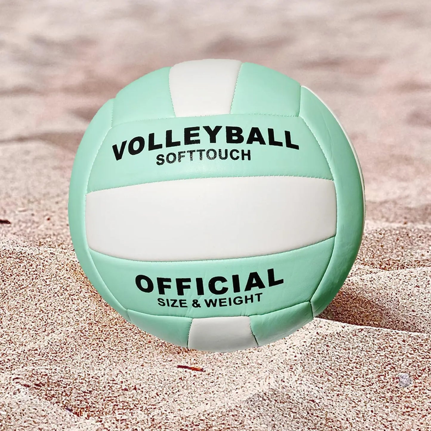 Professional Soft Touch Volleyball for Teen Girls and Youth - Durable Official Size 5 Training and Practice Volleyball for Indoor, Outdoor, Beach, and Pool Activities