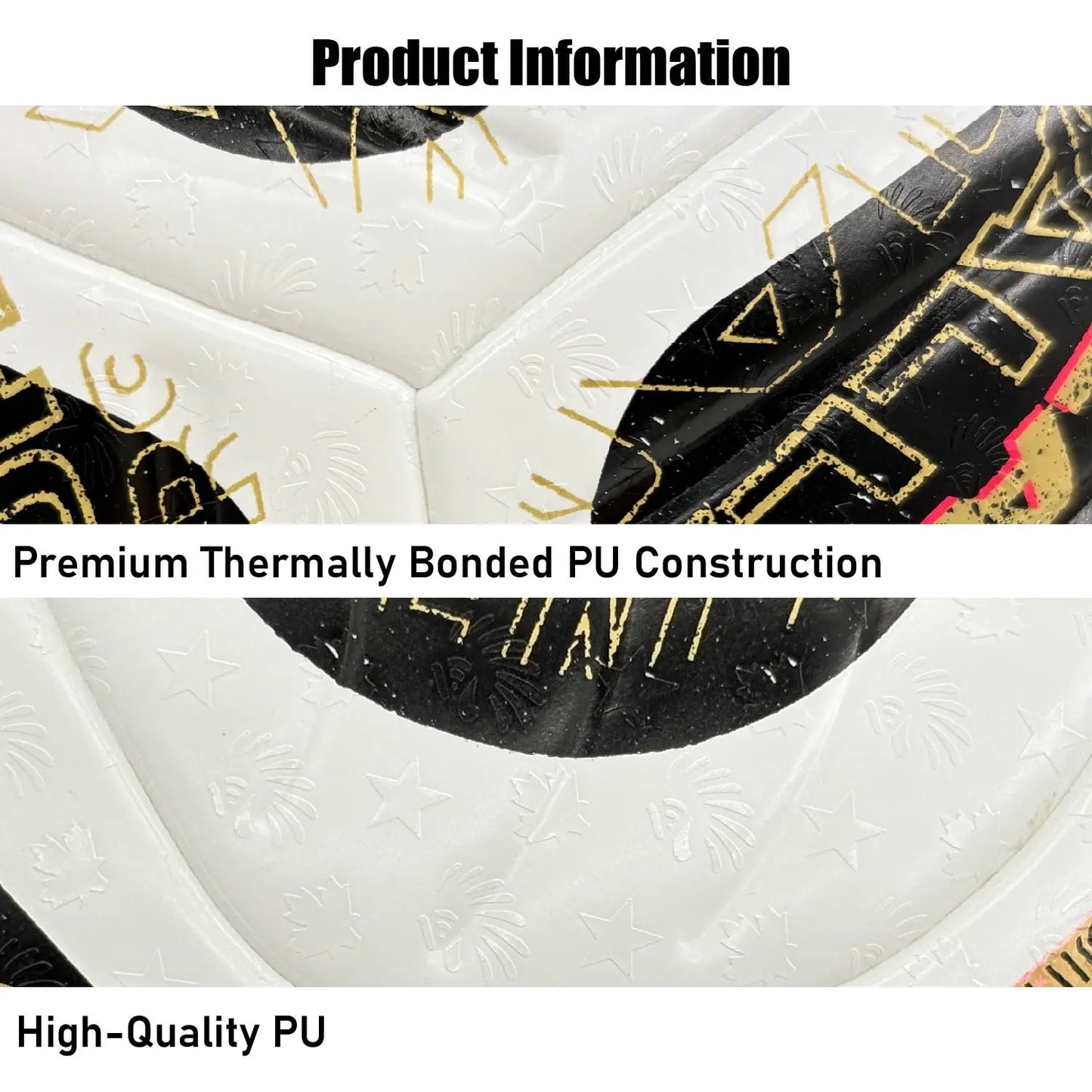 Seamless Heat-Bonded Training Ball with Stable Flight Trajectory, Durable PU Construction, Waterproof and Dustproof, Ideal for Multiple Surfaces