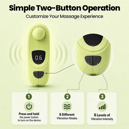Turbo-Vibe Fascia Ring Full Body Massager, Mini Abdominal Trainer with 6 Speeds, 6 Different Modes for Abdominal Muscle Recovery, Rechargeable and Portable, Suitable for Waist, Back, Abdomen, Legs and Arms, Perfect Gift for Men and Women