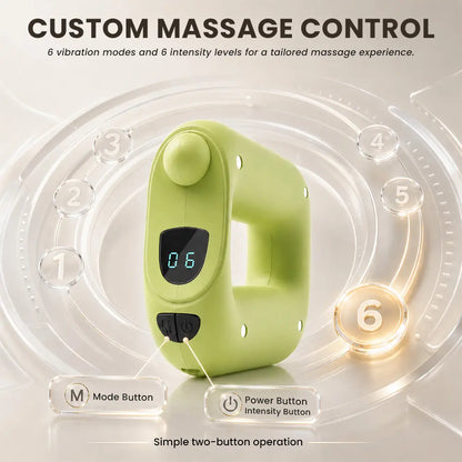 Turbo-Vibe Fascia Ring Full Body Massager, Mini Abdominal Trainer with 6 Speeds, 6 Different Modes for Abdominal Muscle Recovery, Rechargeable and Portable, Suitable for Waist, Back, Abdomen, Legs and Arms, Perfect Gift for Men and Women