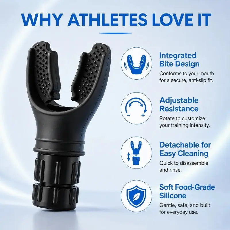2Pcs Portable Breathing Trainer - Adjustable Resistance Settings, Lightweight, Easy-To-Clean Exercise Equipment for Agility Training, Home Workout Gear, Enhanced Strength and Endurance,Summerwins