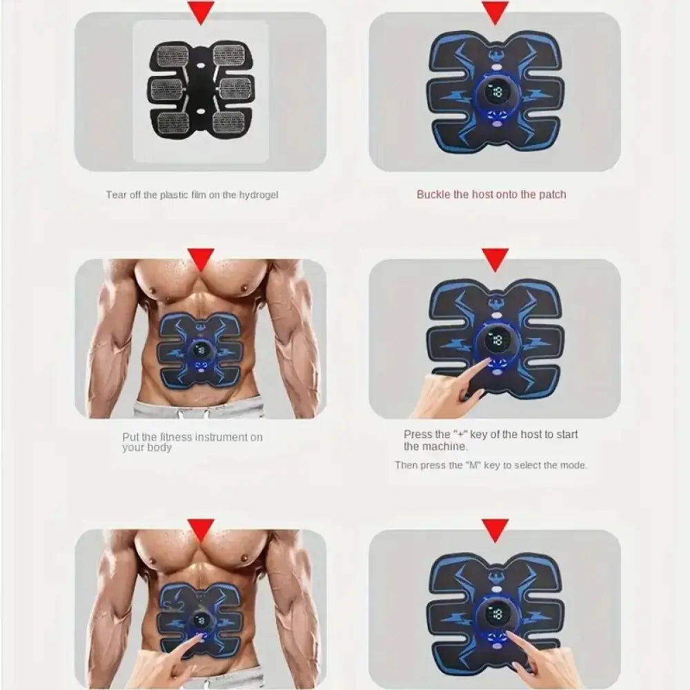 Ab Workout USB Rechargeabl Wireless Trainer Smart Fitness Training Fitness Training Body Shaping Tool Waist Trimmer Belt