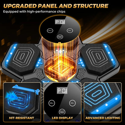 2026 Upgraded Bluetooth Music Boxing Machine with Boxing Gloves and Wall-Mounted Smart Hitting Pad, Adjustable-Speed Boxing Trainer. Home Gym Workout Equipment Suitable for Kids Aged 6+ and Adults, an Ideal Gift for Children and Boxing Enthusiasts.