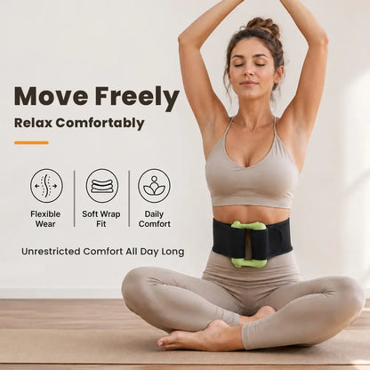 Turbo-Vibe Fascia Ring Full Body Massager, Mini Abdominal Trainer with 6 Speeds, 6 Different Modes for Abdominal Muscle Recovery, Rechargeable and Portable, Suitable for Waist, Back, Abdomen, Legs and Arms, Perfect Gift for Men and Women